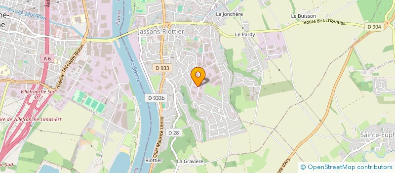 localisation de l'entreprise SCI CHABER à JASSANS-RIOTTIER