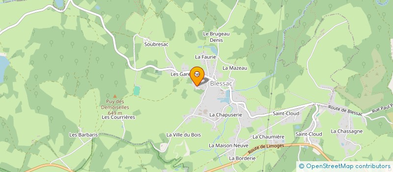 localisation de l'entreprise SCI CHABLEU à BLESSAC
