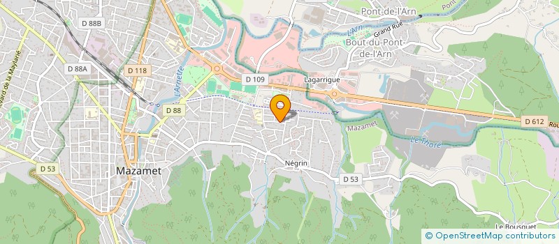 localisation de l'entreprise SCI CHABOT à MAZAMET