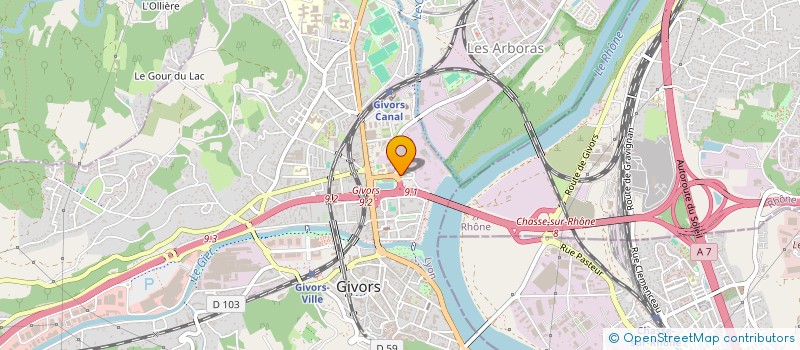 localisation de l'entreprise SCI CHABOU  GIVORS