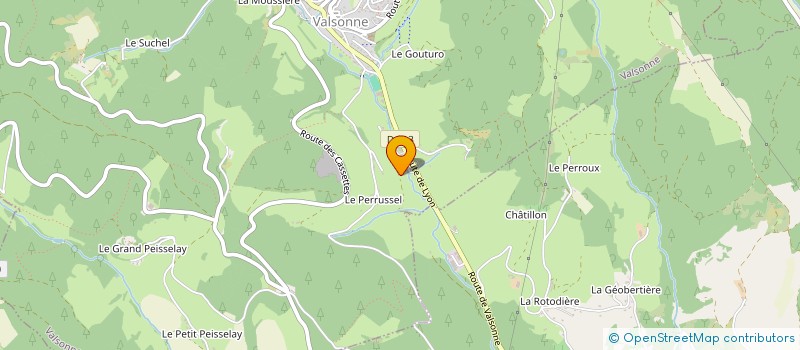 localisation de l'entreprise SCI CHABOUT  VALSONNE