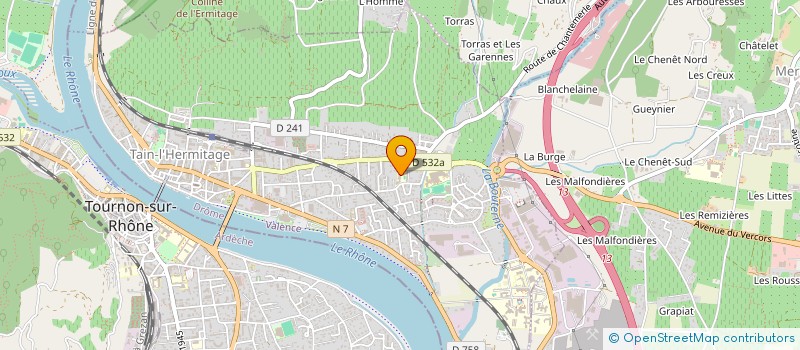 localisation de l'entreprise SCI CHABRAN  PONT DE L'ISERE