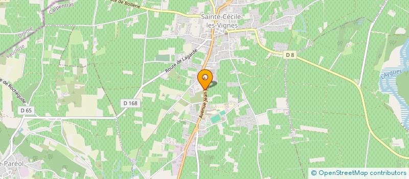 localisation de l'entreprise SCI CHABRAN MANSIS  SAINTE-CECILE-LES-VIGNES