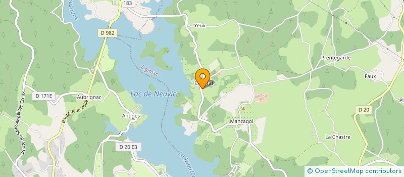 localisation de l'entreprise SCI CHABRAT  LIGINIAC