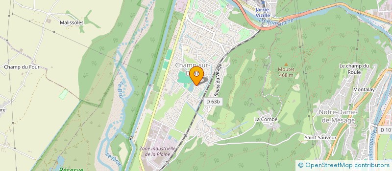 localisation de l'entreprise SCI CHABRI  CHAMP-SUR-DRAC