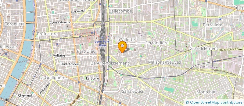 localisation de l'entreprise SCI CHABRIER I  LYON