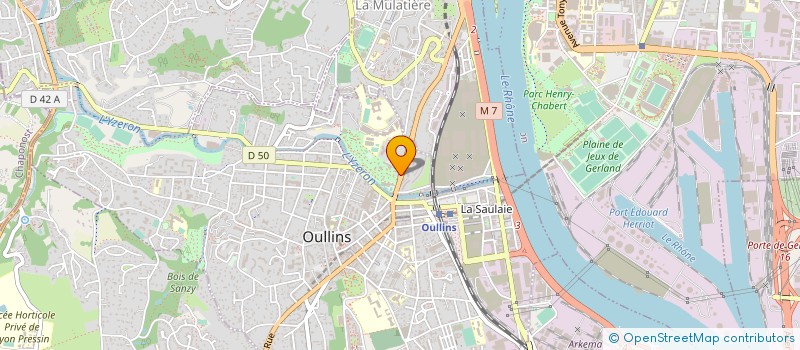 localisation de l'entreprise SCI CHABRIERES  OULLINS-PIERRE-BENITE