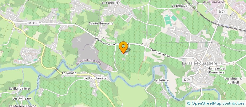 localisation de l'entreprise SCI CHABRO  LA HAIE-FOUASSIERE