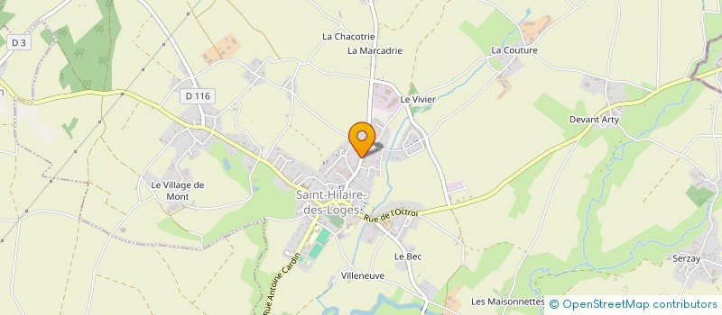 localisation de l'entreprise SCI CHABRUN  SAINT-HILAIRE-DES-LOGES