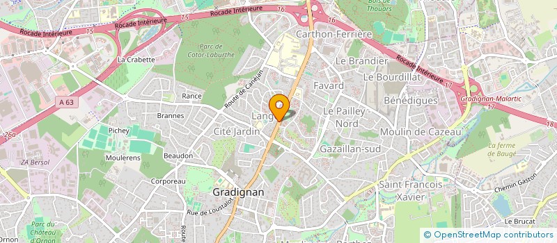 localisation de l'entreprise SCI CHABRUT  GRADIGNAN