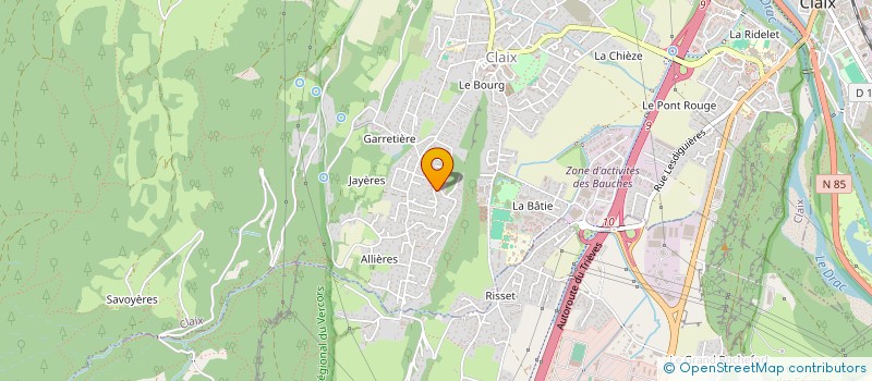 localisation de l'entreprise SCI CHABUT  CLAIX