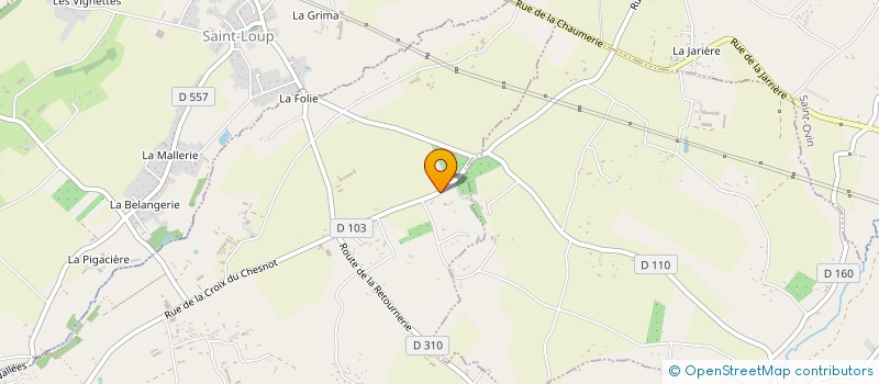 localisation de l'entreprise SCI CHACALE  SAINT-QUENTIN-SUR-LE-HOMME