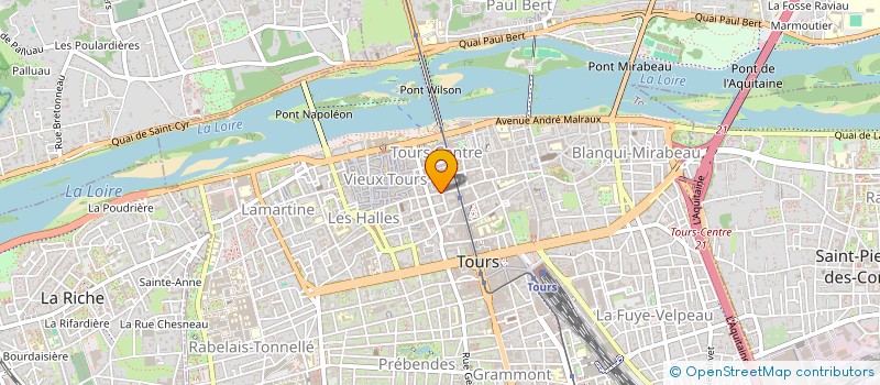localisation de l'entreprise SCI CHACAM  TOURS