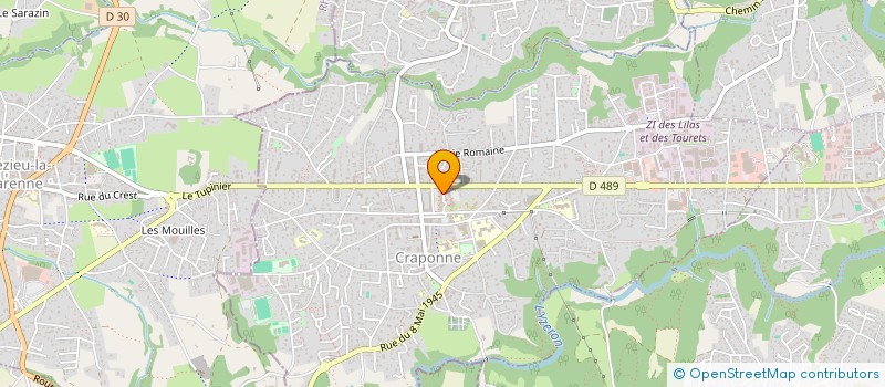 localisation de l'entreprise SCI CHACH'S  CRAPONNE