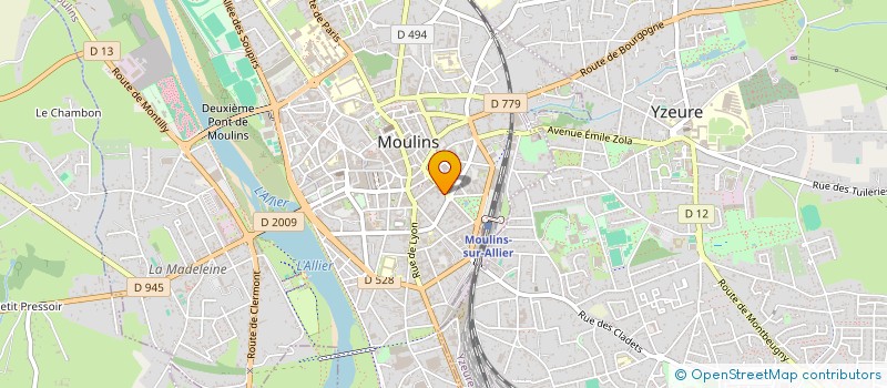 localisation de l'entreprise SCI CHACHA à MOULINS