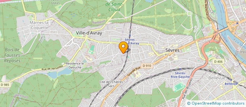 localisation de l'entreprise SCI CHACHROME  VILLE-D'AVRAY