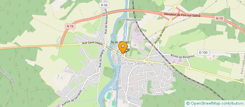 localisation de l'entreprise SCI CHACHY  PORT-SUR-SAONE