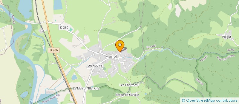localisation de l'entreprise SCI CHACOJEAN à BUSSET