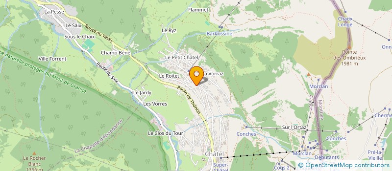 localisation de l'entreprise SCI CHACOM à CHATEL