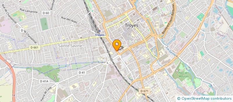 localisation de l'entreprise SCI CHACOMAR à TROYES