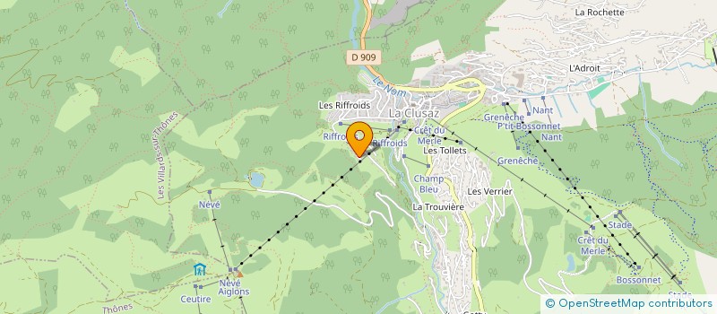 localisation de l'entreprise SCI CHACOMAYA à LA CLUSAZ