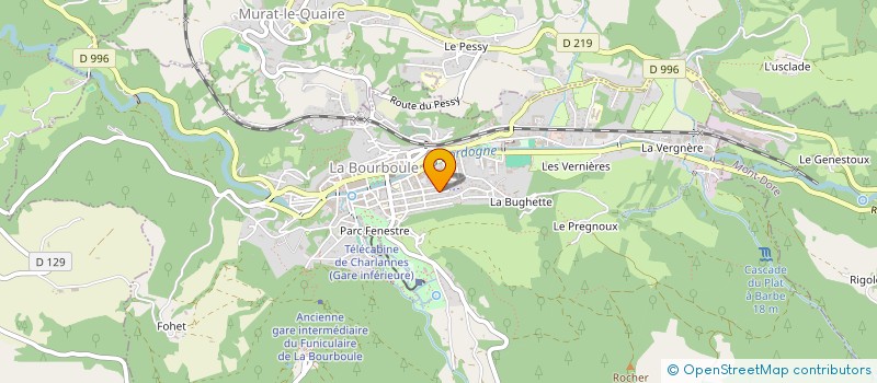 localisation de l'entreprise SCI CHACONILLE  LA BOURBOULE