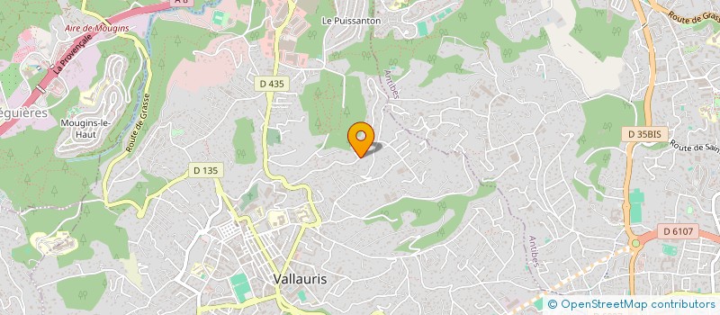 localisation de l'entreprise SCI CHACRYS  VALLAURIS