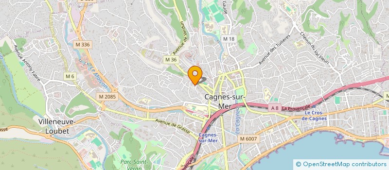 localisation de l'entreprise SCI CHADA à CAGNES SUR MER