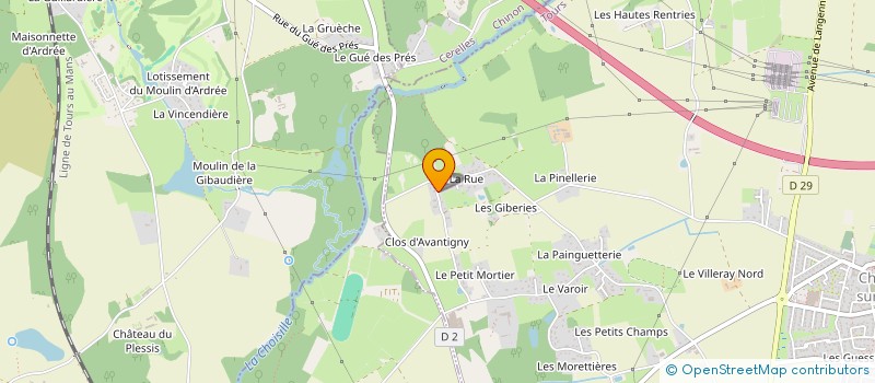 localisation de l'entreprise SCI CHADE à CHANCEAUX-SUR-CHOISILLE