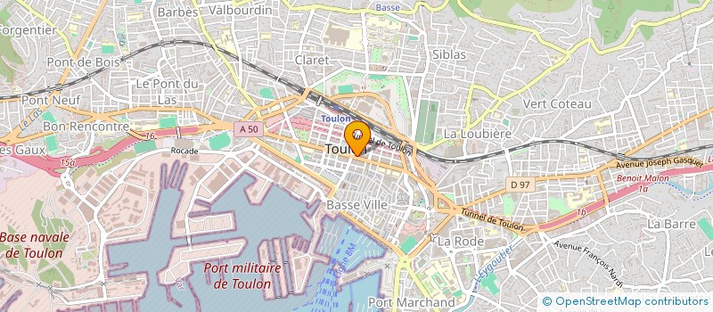 localisation de l'entreprise SCI CHADE  TOULON