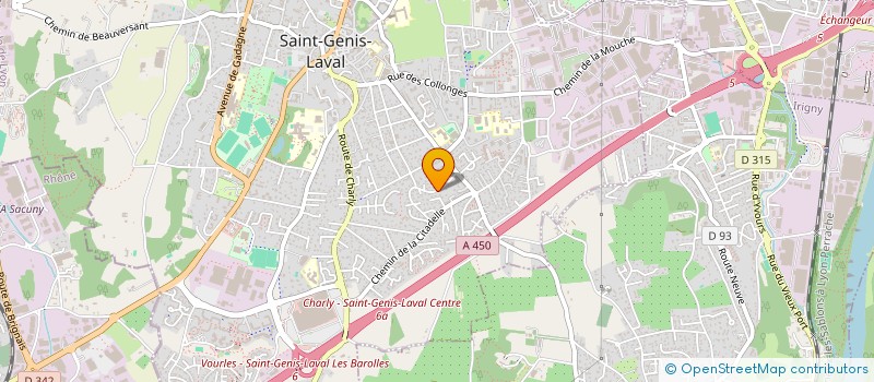 localisation de l'entreprise SCI CHADEFAUX 7  SAINT-GENIS-LAVAL