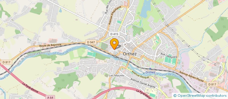 localisation de l'entreprise SCI CHADEGUIR  ORTHEZ