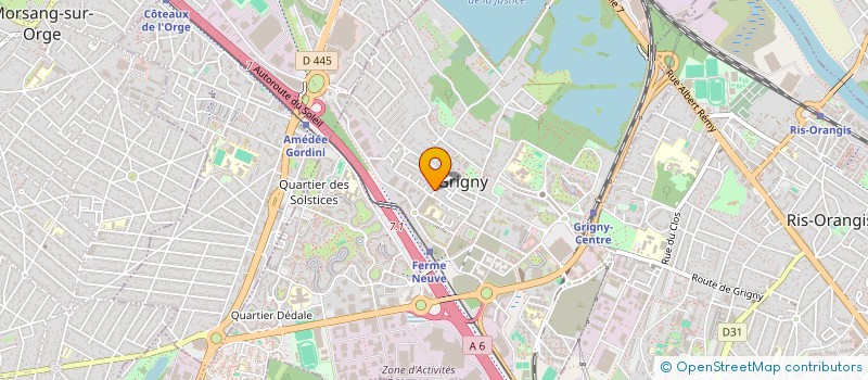 localisation de l'entreprise SCI CHADET  GRIGNY