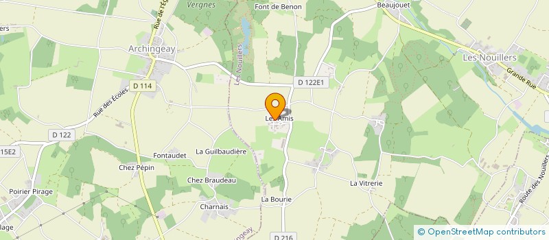 localisation de l'entreprise SCI CHADIN  LES NOUILLERS