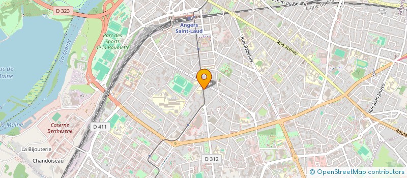 localisation de l'entreprise SCI CHADO à ANGERS