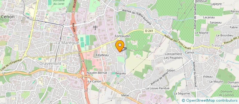 localisation de l'entreprise SCI CHADO  ARTIGUES-PRES-BORDEAUX