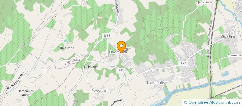 localisation de l'entreprise SCI CHADOUTEAU à SAINT-SATURNIN
