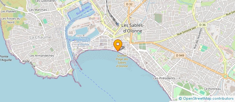 localisation de l'entreprise SCI CHADOW à LES SABLES D'OLONNE