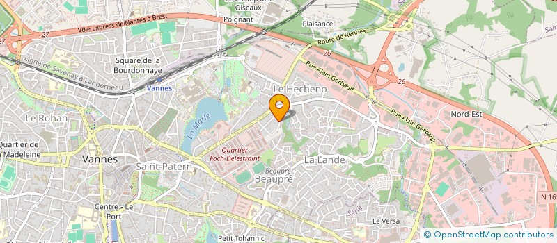 localisation de l'entreprise SCI CHAF à VANNES