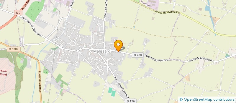 localisation de l'entreprise SCI CHAFAL  MALISSARD