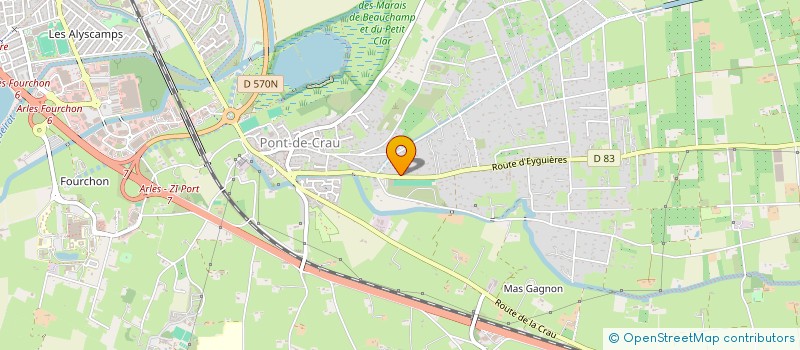 localisation de l'entreprise SCI CHAFALIAN à ARLES