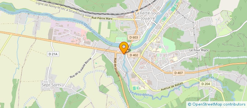 localisation de l'entreprise SCI CHAFE à LA FERTE-SOUS-JOUARRE