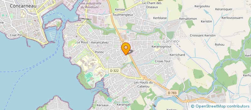 localisation de l'entreprise SCI CHAFLO  CONCARNEAU