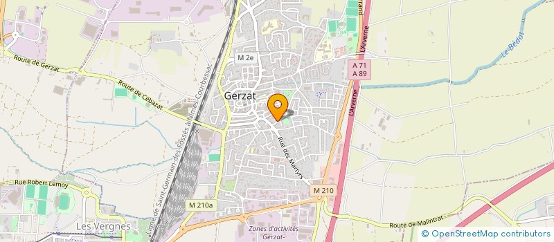 localisation de l'entreprise SCI CHAFOULAIS  GERZAT