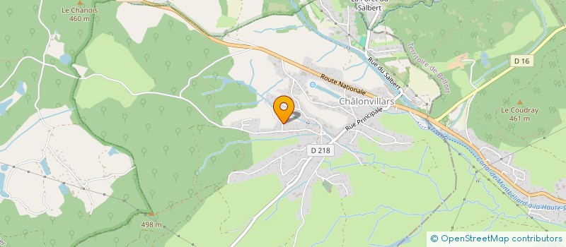 localisation de l'entreprise SCI CHAFRA  CHALONVILLARS