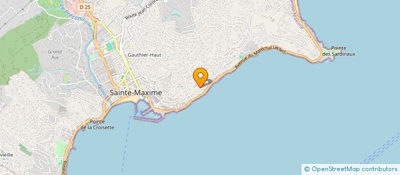 localisation de l'entreprise SCI CHAFRAY à SAINTE-MAXIME