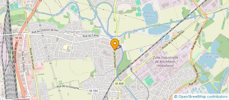 localisation de l'entreprise SCI CHAFY  SOUFFELWEYERSHEIM