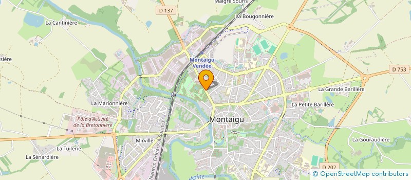 localisation de l'entreprise SCI CHAGNEAU IMMOBILIER à MONTAIGU-VENDEE