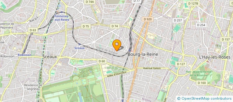 localisation de l'entreprise SCI CHAGNIOT-FIONDA à BOURG-LA-REINE