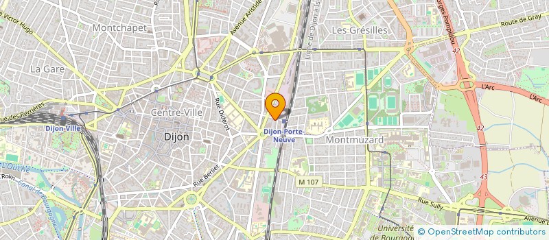 localisation de l'entreprise SCI CHAGOT à DIJON